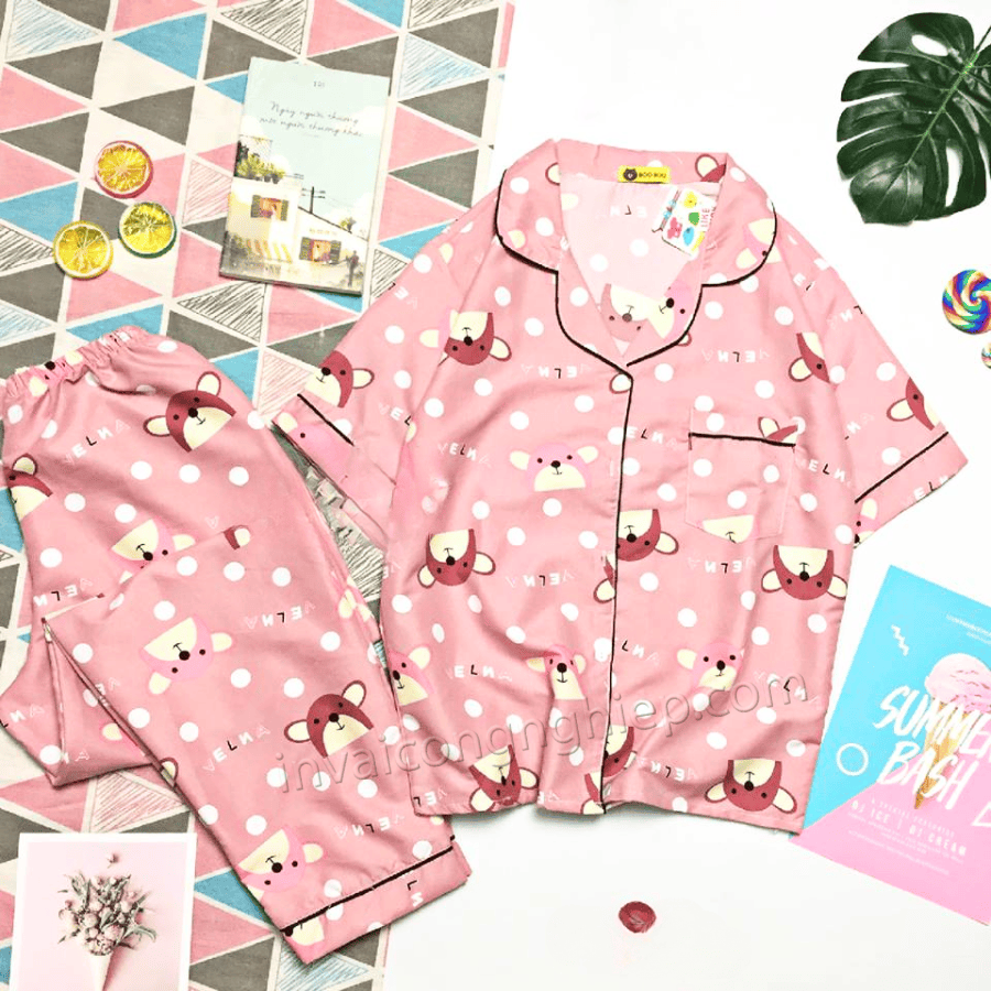 in đồ pijama trẻ em
